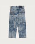 OVERALL LASERED RELAXED FIT 13 OZ DENIM PANTS MENS