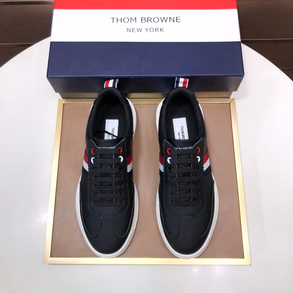 Full-Grain Leather Sneaker V — Perforated Leather Edition