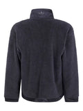 adidas fleece zip-up sweatshirt
