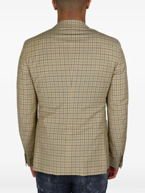 Prada check-pattern blazer