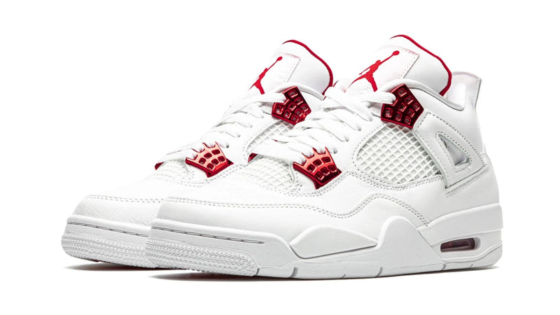 Air Jordan 4 Retro 'Metallic Pack' – University Red & Metallic Silver AJ4 with Premium Chrome Accents