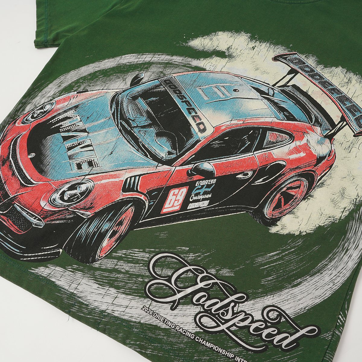 Godspeed Born to Drift Racing Graphic T-Shirt