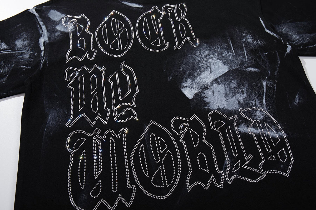 BKYS Revival Rhinestone Portrait Graphic T-Shirt