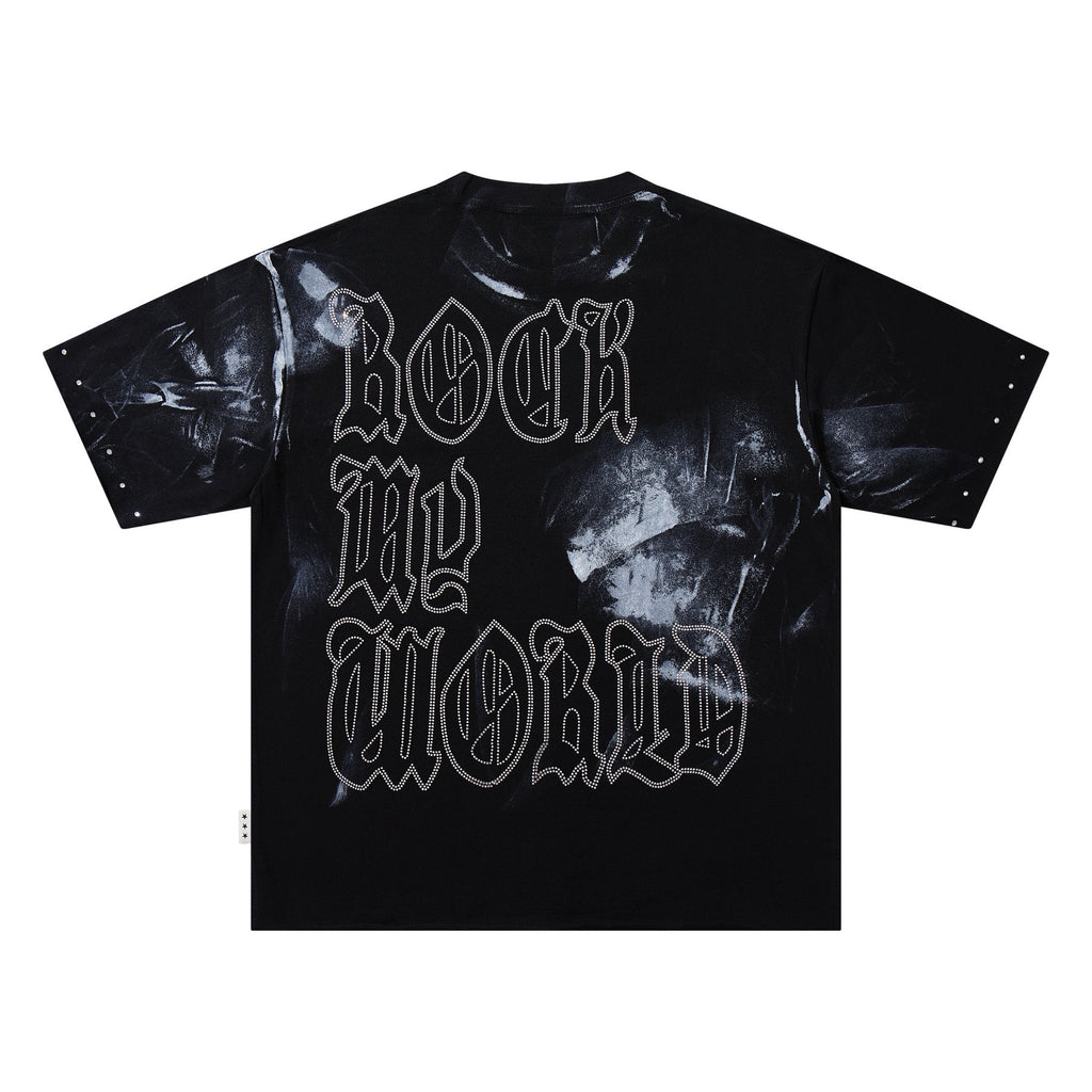 BKYS Revival Rhinestone Portrait Graphic T-Shirt