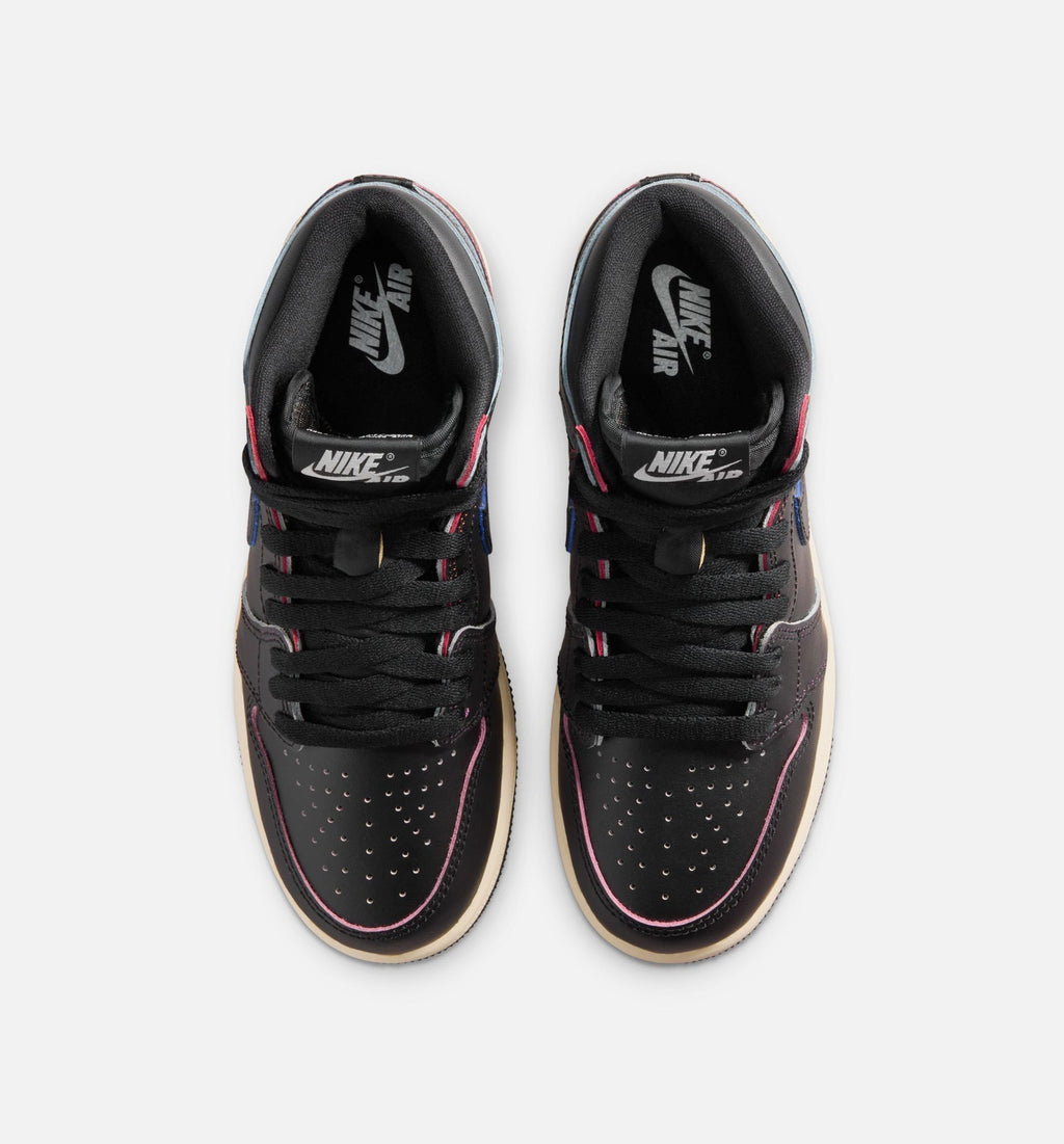 Air Jordan 1 Retro High OG Youth Sneakers - Black/Muslin