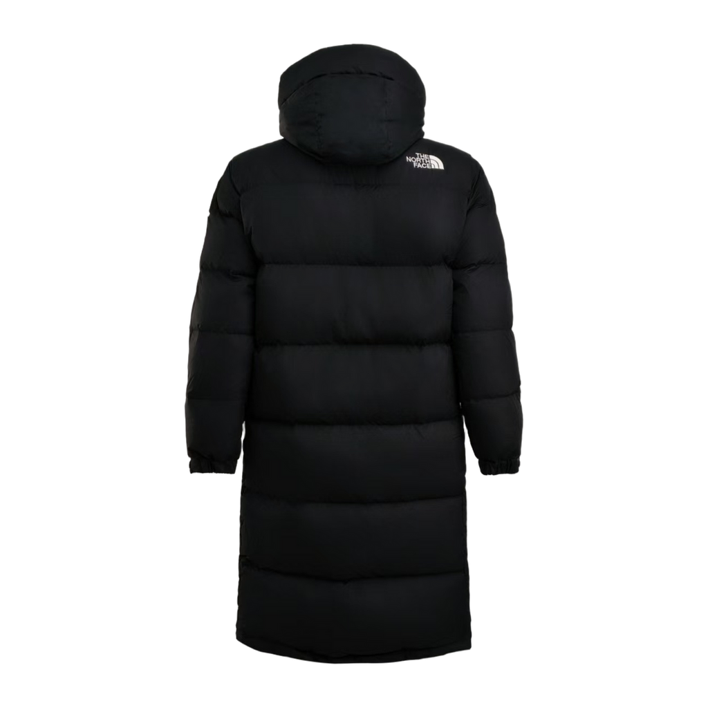 The North Face Colour-Block Long Down Coat – Black
