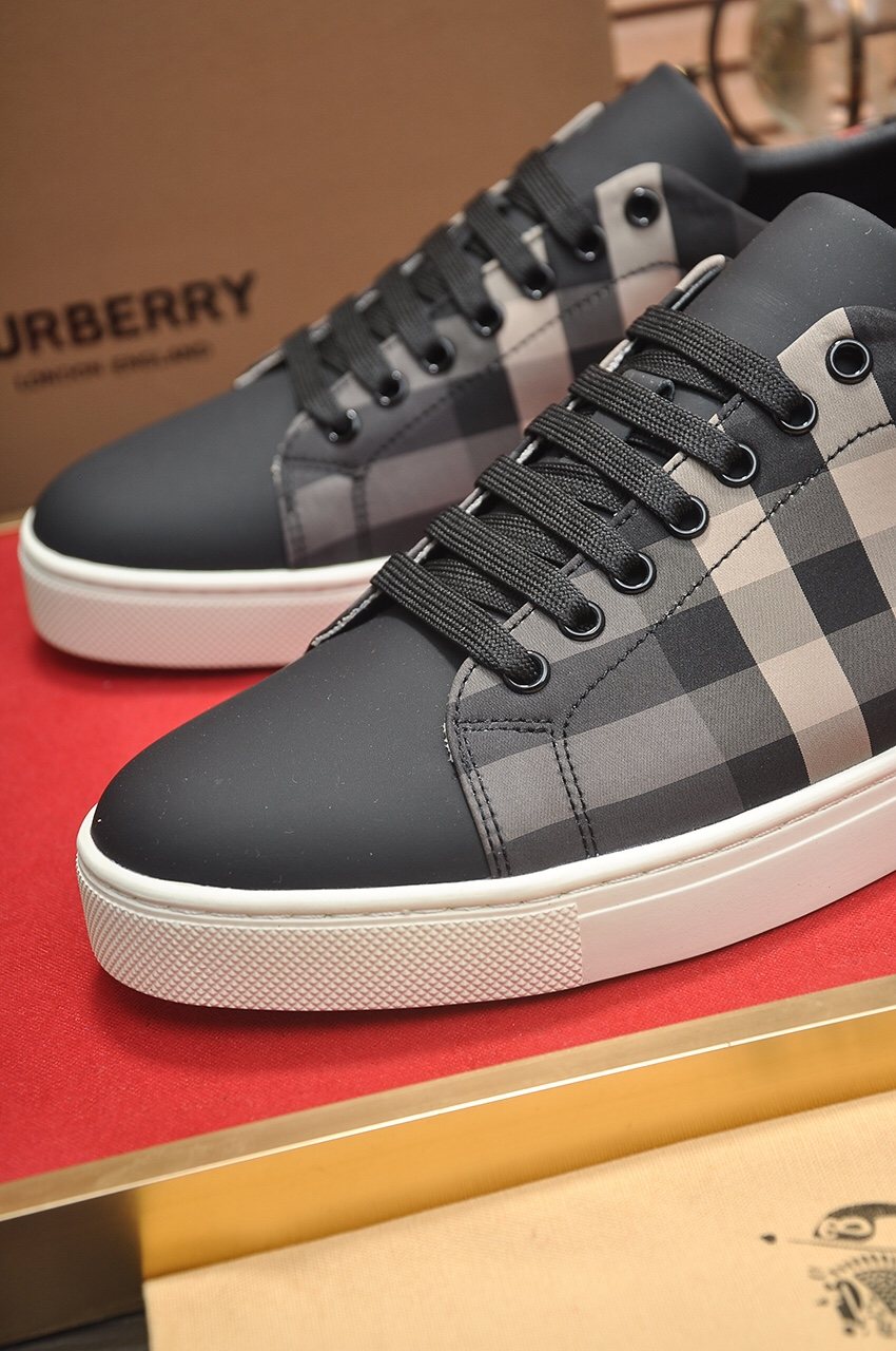 Burberry Black Check Sneakers