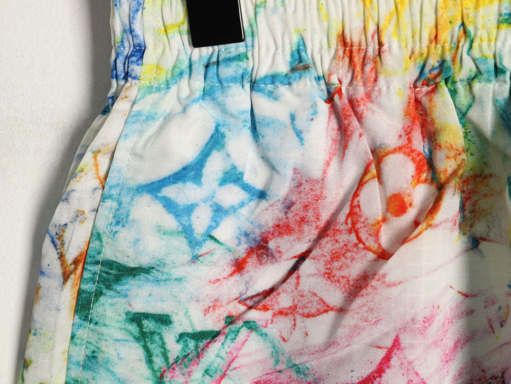 Louis Vuitton Crayon-Style Monogram Shorts - Multicolor